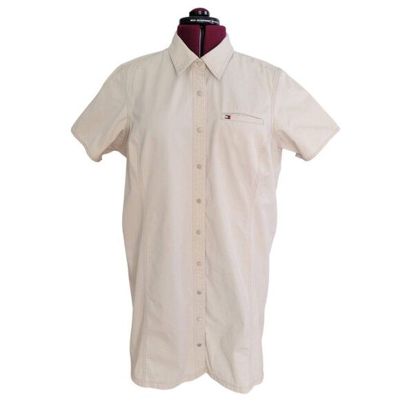 Tommy Hilfiger Short Sleeve Button-Up Denim Dress (Size 20) - Picture 1 of 5